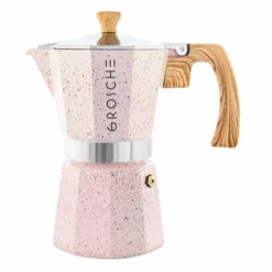 GROSCHE Milano Stovetop Espresso Maker - Stone -Hario Sales Store 8676 PriceBreak 12329