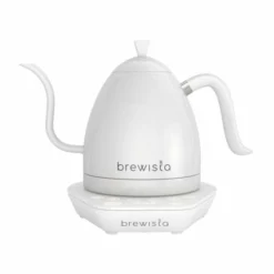 Brewista Artisan Gooseneck Variable Kettle 18 Brewista Artisan Gooseneck Variable Kettle -Hario Sales Store Brewista Artisan Kettle 1L White on White