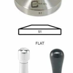 Concept-Art Coffee Tamper Base, 51mm Stainless, Flat