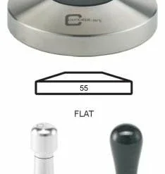 Concept-Art Coffee Tamper Base, 55mm Stainless, Flat