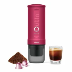 Outin Nano Portable Espresso Maker 14 Outin Nano Portable Espresso Maker -Hario Sales Store Outin Crimson Compact Espresso Maker