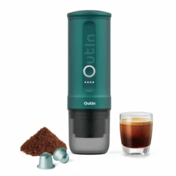 Outin Nano Portable Espresso Maker 12 Outin Nano Portable Espresso Maker -Hario Sales Store Outin Teal Compact Espresso Maker