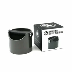 Rhino Mini Waste Bin -Hario Sales Store Rhino Gunmetal Grey Mini Coffee Waste Bin