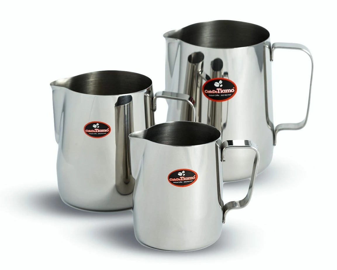 Ti Amo Gabee Milk Jug Stainless Steel 1 Ti Amo Gabee Milk Jug Stainless Steel