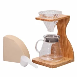 Hario V60 Pour Over Set - Olive Wood