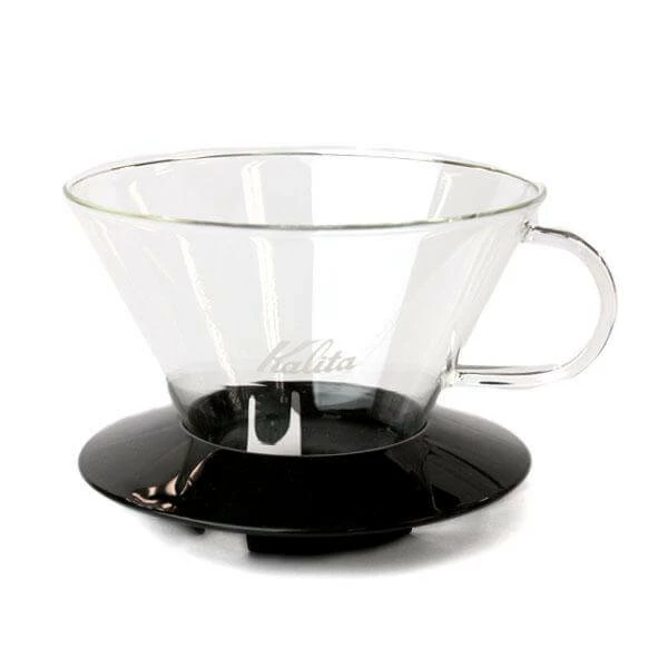 Kalita Glass Wave Dripper 185 Black 1 Kalita Glass Wave Dripper 185 Black